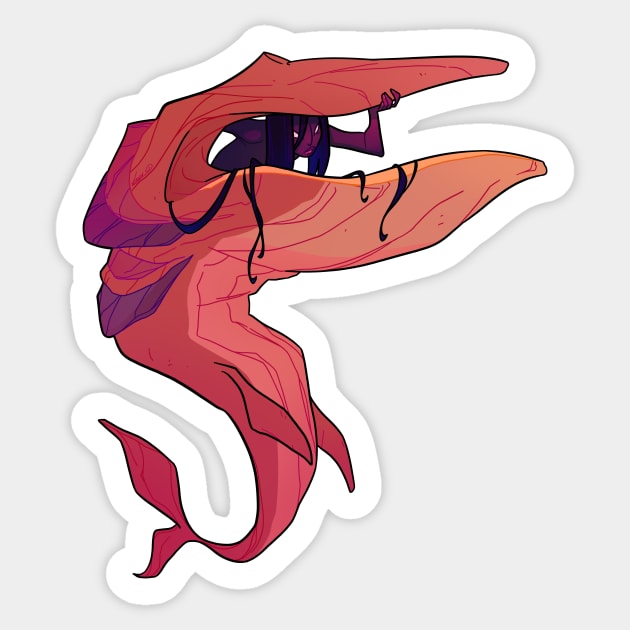 Skinless Sticker by LucyDoesArt